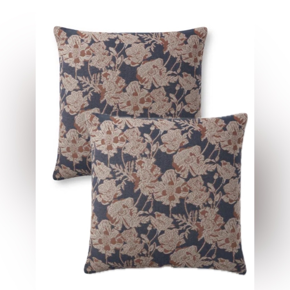 Set of 2 Chris Loves Julia x Loloi Matilda Collection Beige / Mocha Pillows